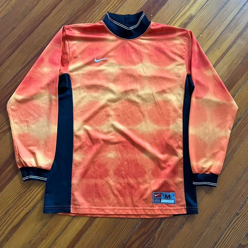1990s Vintage Nike Goalkeeper Jersey size M